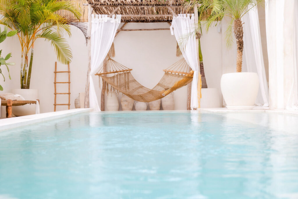 Relaxing by the pool - The Hallz Travel