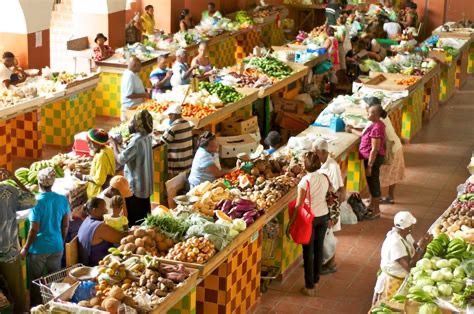 Christmas in Barbados - market