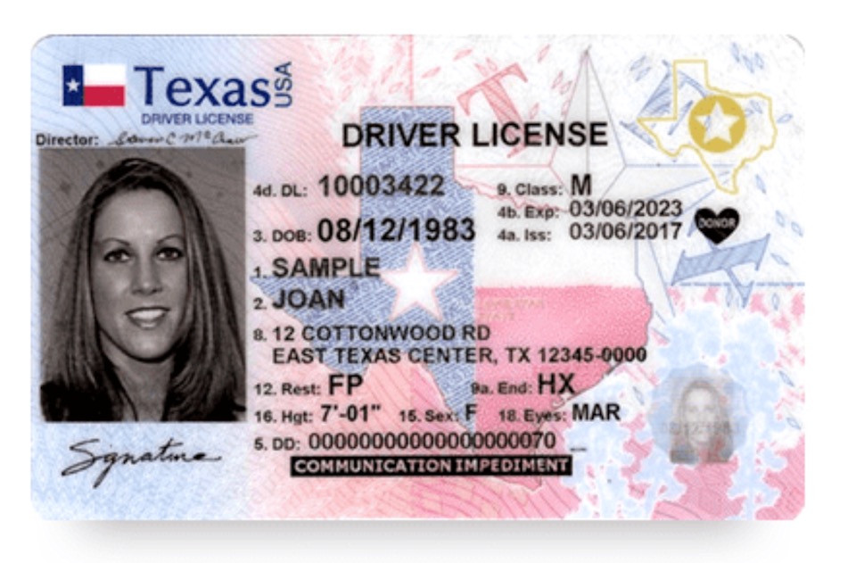 Real ID example